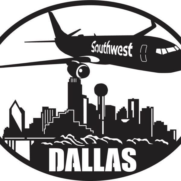 SWA 737 flying over Dallas