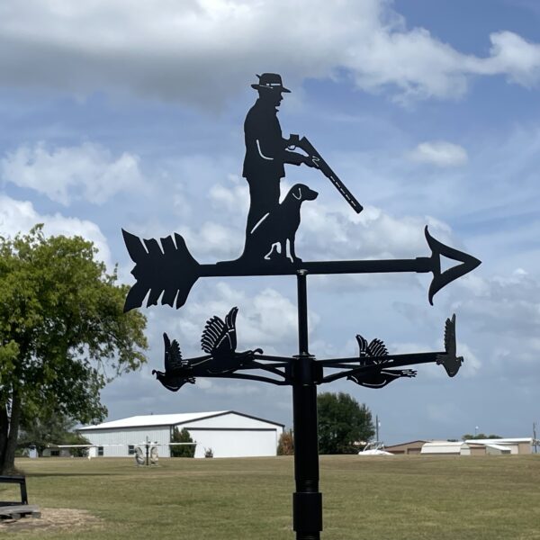 Golfer and Quail Hunter yard art